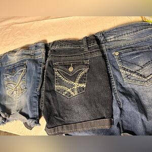 Wallflower Jean Shorts size 9 bundle of 3